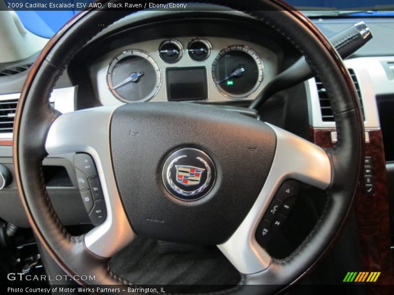 Black Raven / Ebony/Ebony 2009 Cadillac Escalade ESV AWD