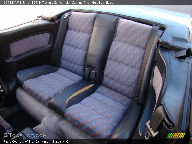 Rear Seat of 1991 3 Series 325i M Technic Convertible