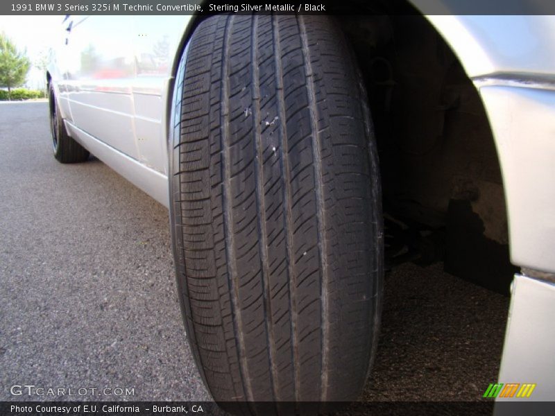 Sterling Silver Metallic / Black 1991 BMW 3 Series 325i M Technic Convertible