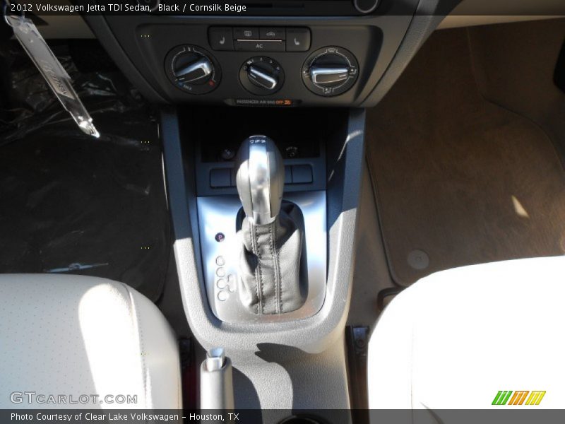 Black / Cornsilk Beige 2012 Volkswagen Jetta TDI Sedan