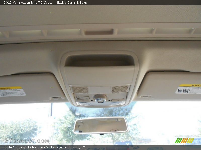 Black / Cornsilk Beige 2012 Volkswagen Jetta TDI Sedan