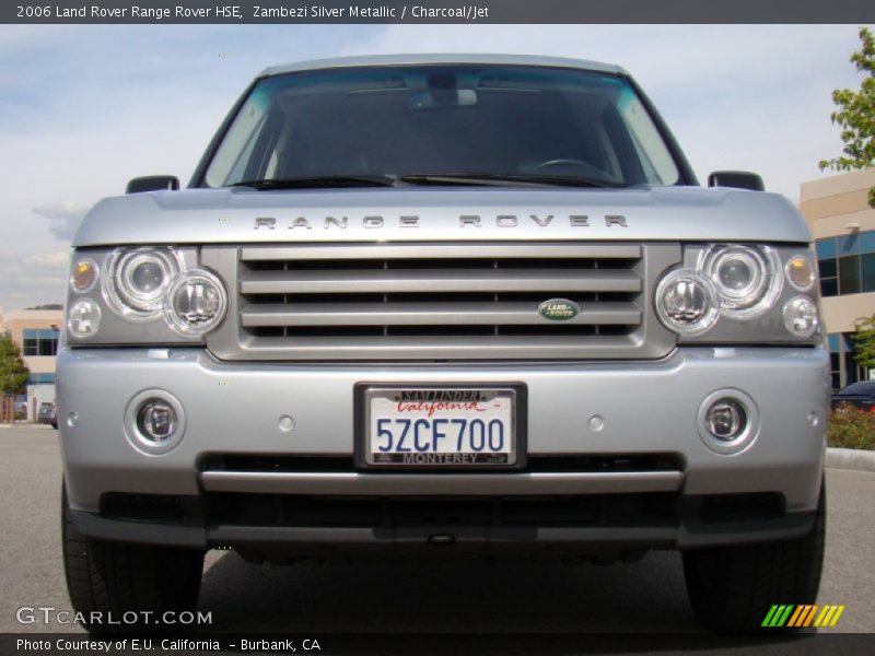 Zambezi Silver Metallic / Charcoal/Jet 2006 Land Rover Range Rover HSE