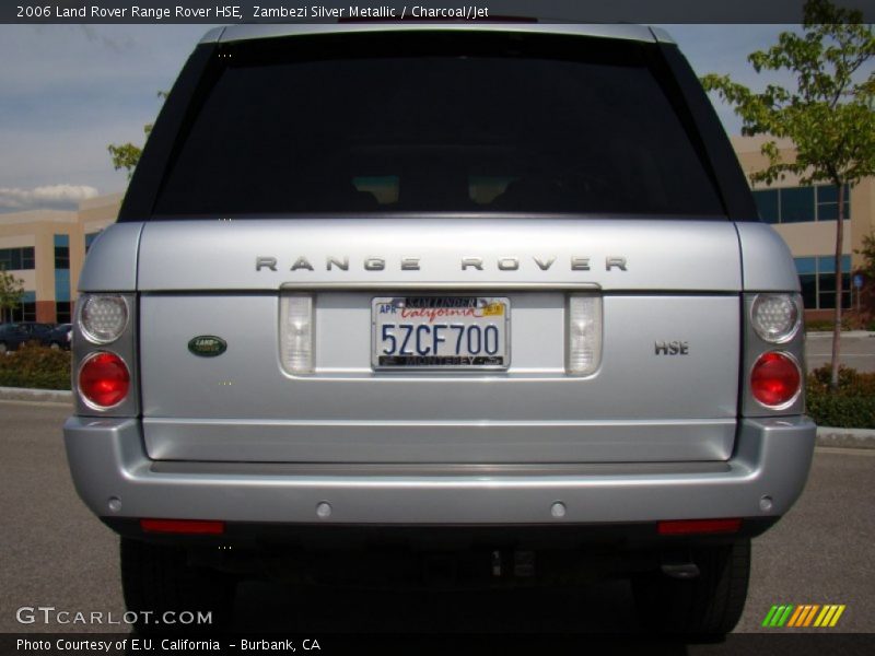 Zambezi Silver Metallic / Charcoal/Jet 2006 Land Rover Range Rover HSE