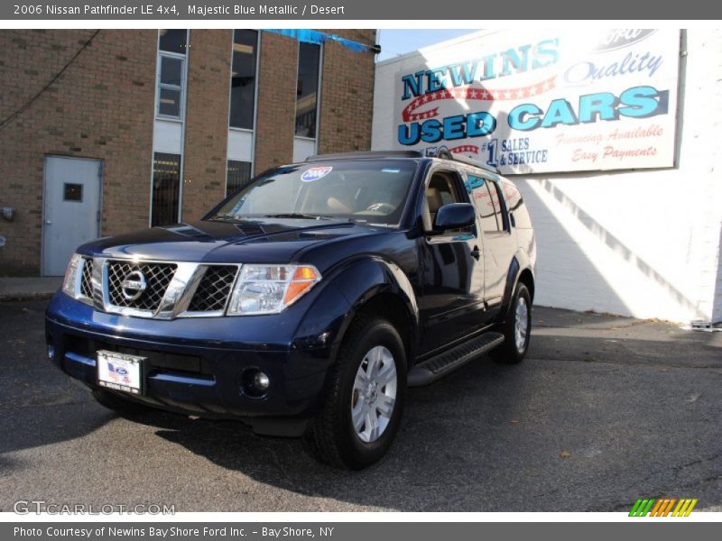 Majestic Blue Metallic / Desert 2006 Nissan Pathfinder LE 4x4