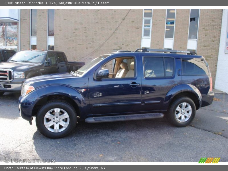Majestic Blue Metallic / Desert 2006 Nissan Pathfinder LE 4x4