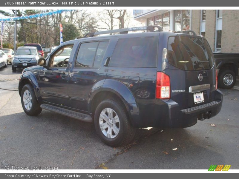 Majestic Blue Metallic / Desert 2006 Nissan Pathfinder LE 4x4