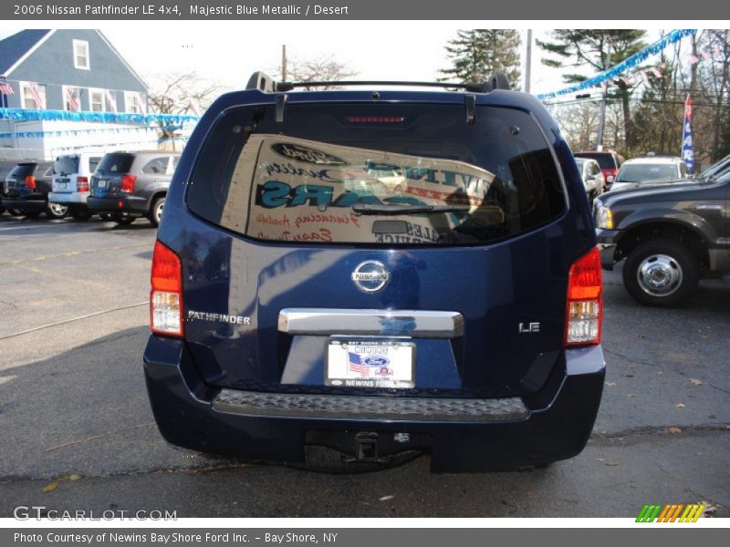 Majestic Blue Metallic / Desert 2006 Nissan Pathfinder LE 4x4