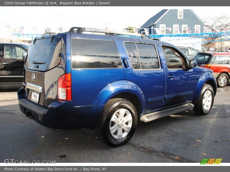 Majestic Blue Metallic / Desert 2006 Nissan Pathfinder LE 4x4