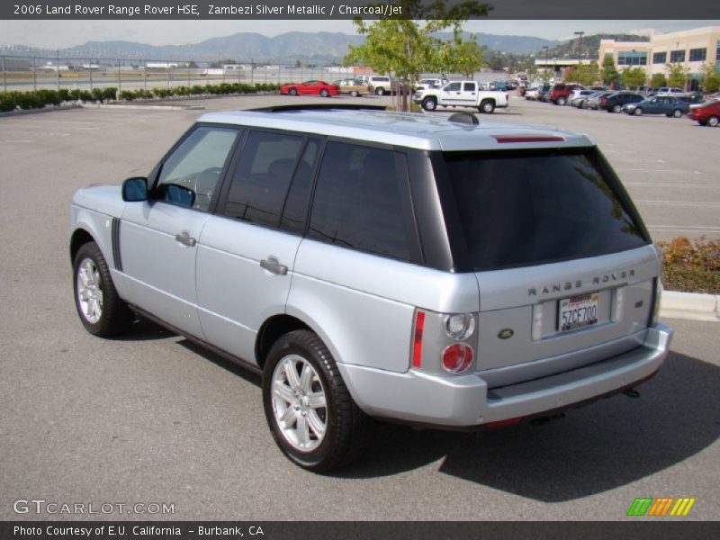 Zambezi Silver Metallic / Charcoal/Jet 2006 Land Rover Range Rover HSE