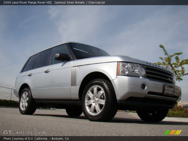 Zambezi Silver Metallic / Charcoal/Jet 2006 Land Rover Range Rover HSE