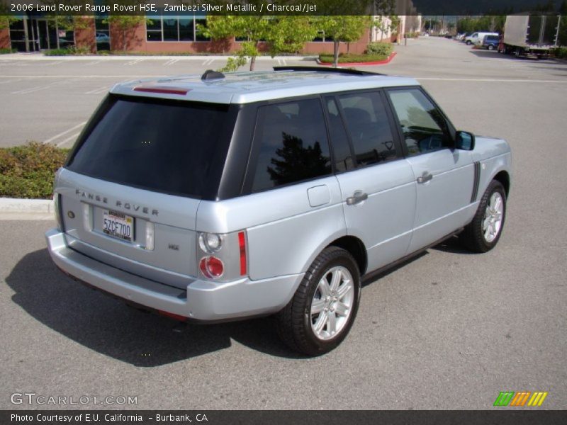 Zambezi Silver Metallic / Charcoal/Jet 2006 Land Rover Range Rover HSE