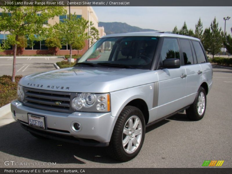 Zambezi Silver Metallic / Charcoal/Jet 2006 Land Rover Range Rover HSE