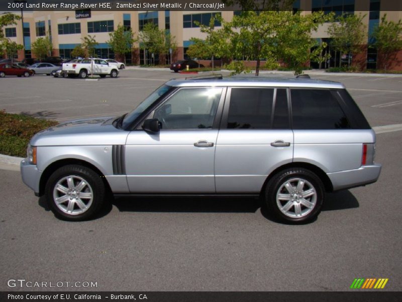 Zambezi Silver Metallic / Charcoal/Jet 2006 Land Rover Range Rover HSE