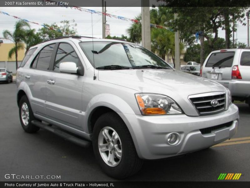 Silver / Gray 2007 Kia Sorento EX