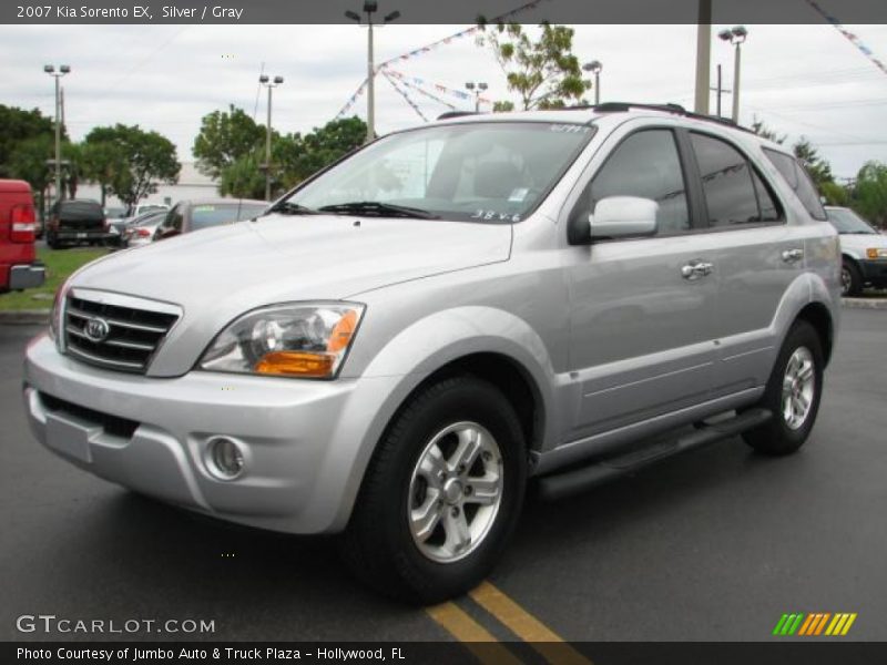 Silver / Gray 2007 Kia Sorento EX