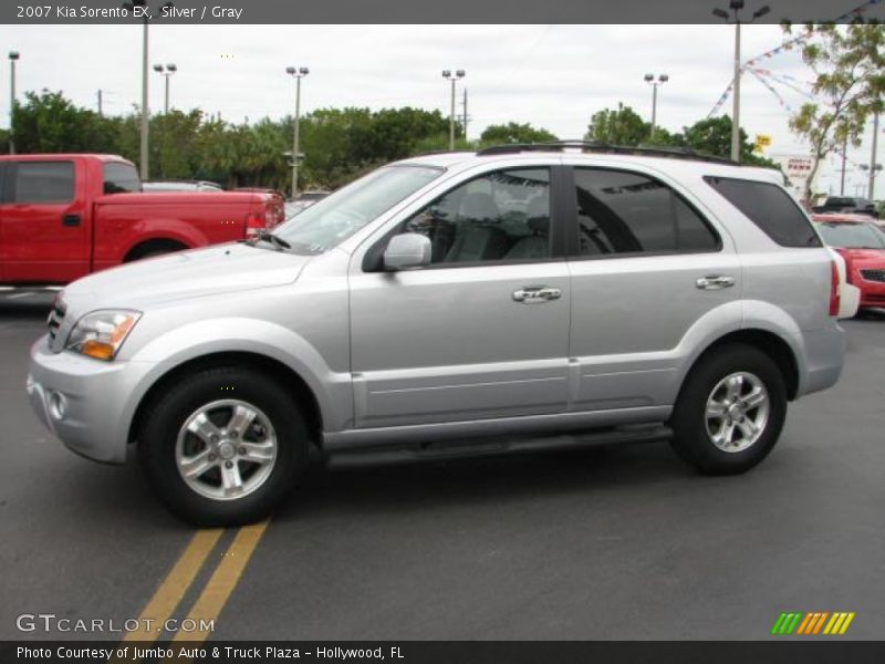 Silver / Gray 2007 Kia Sorento EX