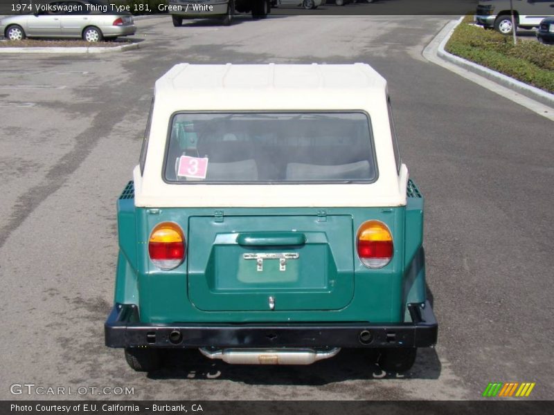 Green / White 1974 Volkswagen Thing Type 181