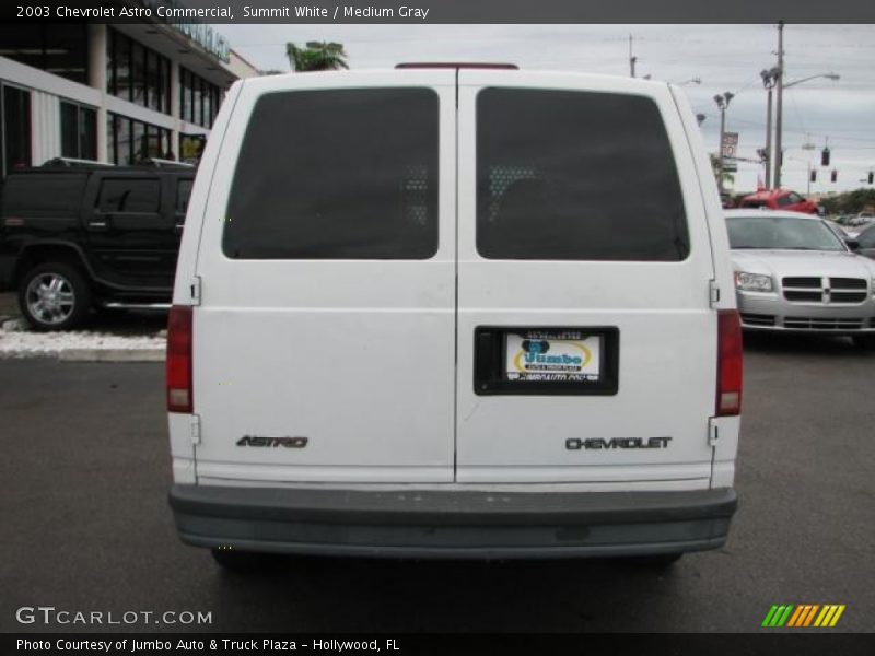 Summit White / Medium Gray 2003 Chevrolet Astro Commercial