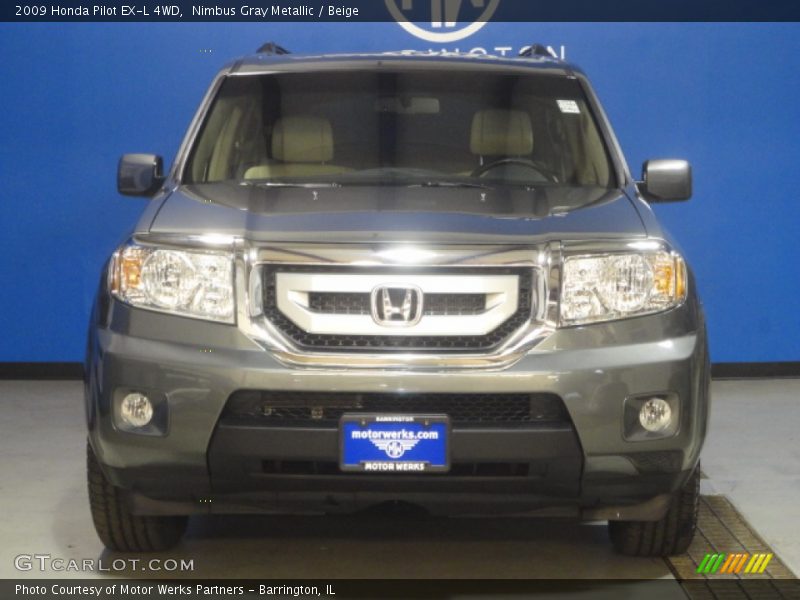 Nimbus Gray Metallic / Beige 2009 Honda Pilot EX-L 4WD