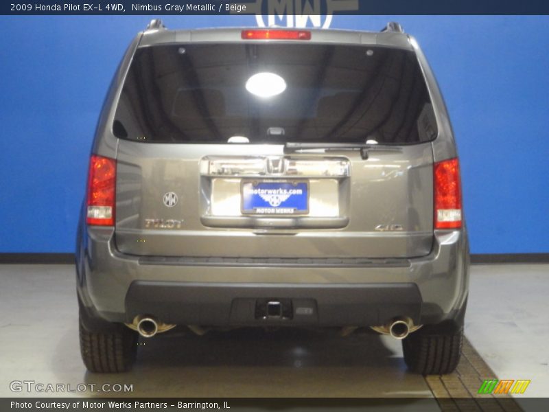 Nimbus Gray Metallic / Beige 2009 Honda Pilot EX-L 4WD