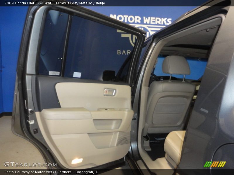 Nimbus Gray Metallic / Beige 2009 Honda Pilot EX-L 4WD