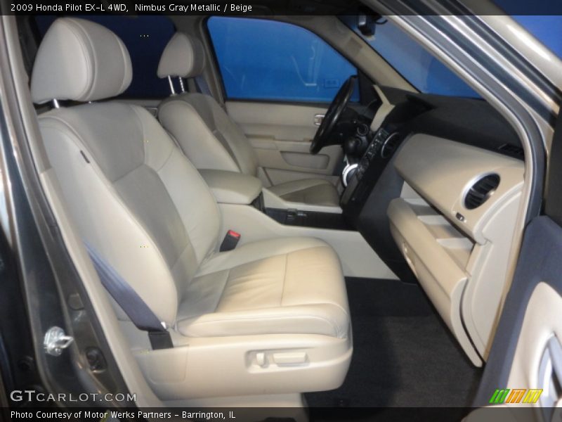 Nimbus Gray Metallic / Beige 2009 Honda Pilot EX-L 4WD