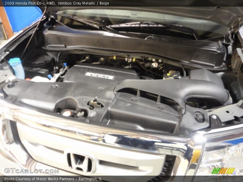 Nimbus Gray Metallic / Beige 2009 Honda Pilot EX-L 4WD
