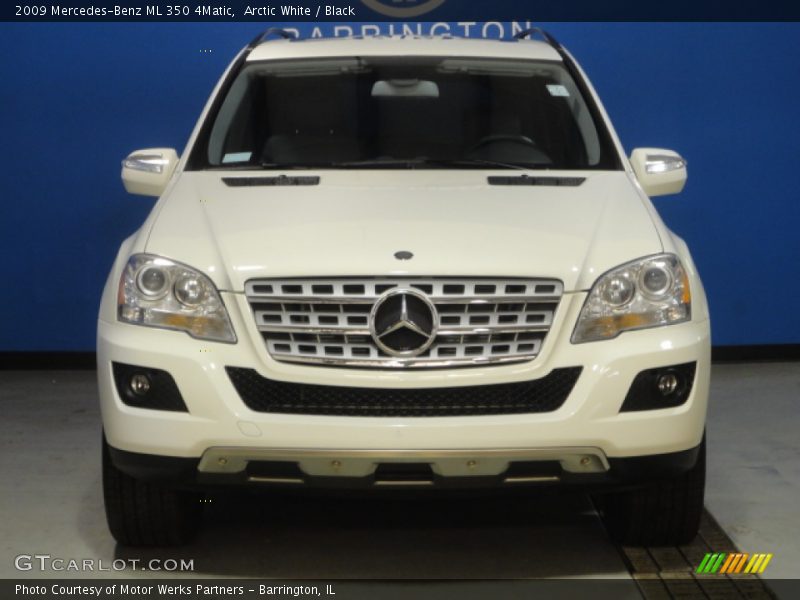 Arctic White / Black 2009 Mercedes-Benz ML 350 4Matic
