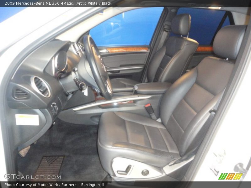 Arctic White / Black 2009 Mercedes-Benz ML 350 4Matic