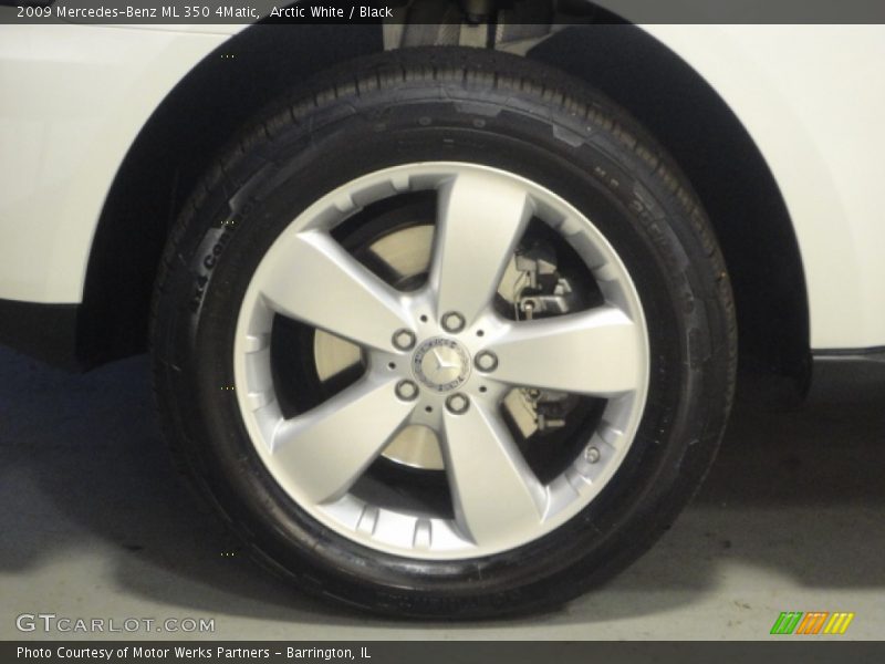 Arctic White / Black 2009 Mercedes-Benz ML 350 4Matic