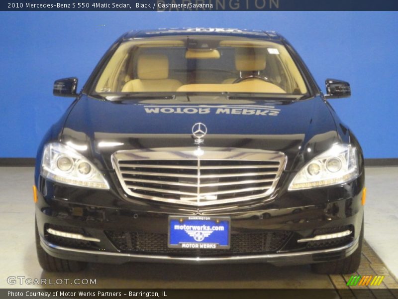 Black / Cashmere/Savanna 2010 Mercedes-Benz S 550 4Matic Sedan