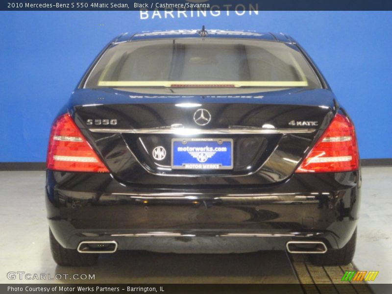 Black / Cashmere/Savanna 2010 Mercedes-Benz S 550 4Matic Sedan