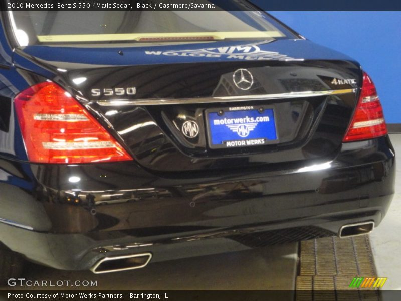 Black / Cashmere/Savanna 2010 Mercedes-Benz S 550 4Matic Sedan