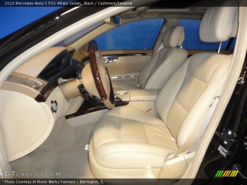 Black / Cashmere/Savanna 2010 Mercedes-Benz S 550 4Matic Sedan