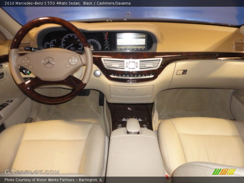 Black / Cashmere/Savanna 2010 Mercedes-Benz S 550 4Matic Sedan