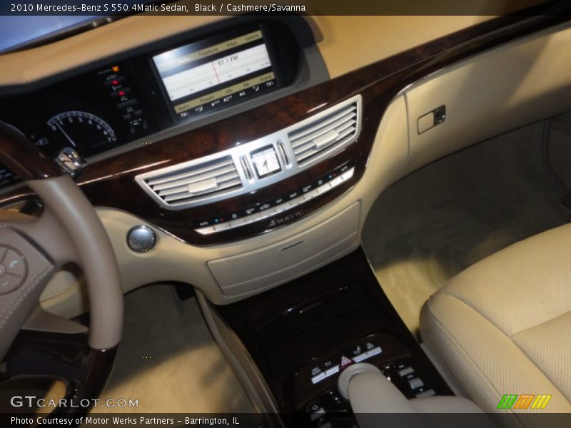 Black / Cashmere/Savanna 2010 Mercedes-Benz S 550 4Matic Sedan
