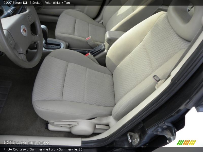 Polar White / Tan 2007 Saturn ION 2 Sedan