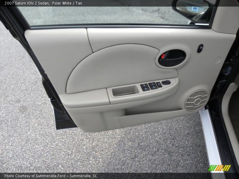 Polar White / Tan 2007 Saturn ION 2 Sedan