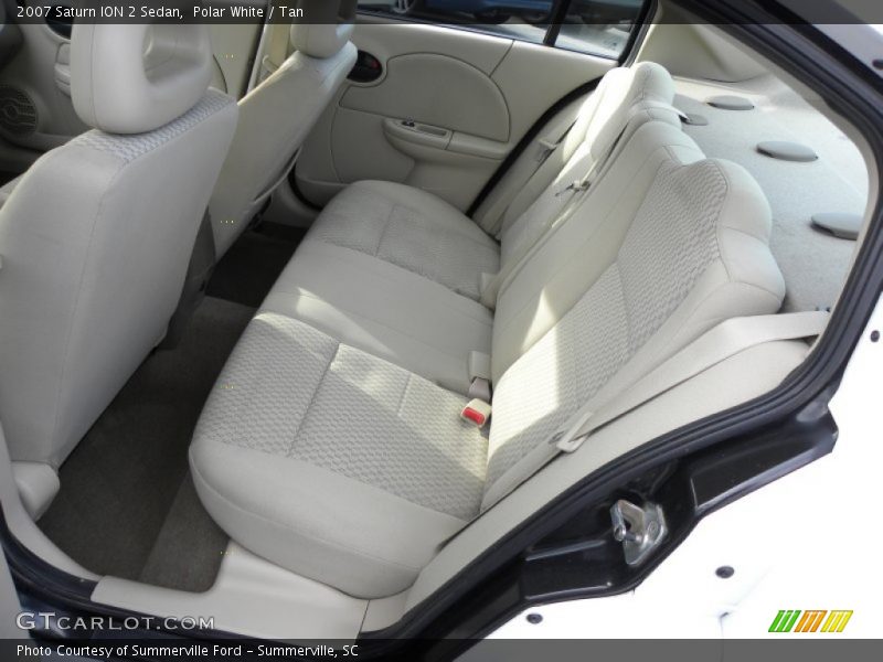 Polar White / Tan 2007 Saturn ION 2 Sedan