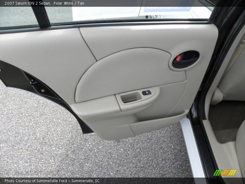 Polar White / Tan 2007 Saturn ION 2 Sedan