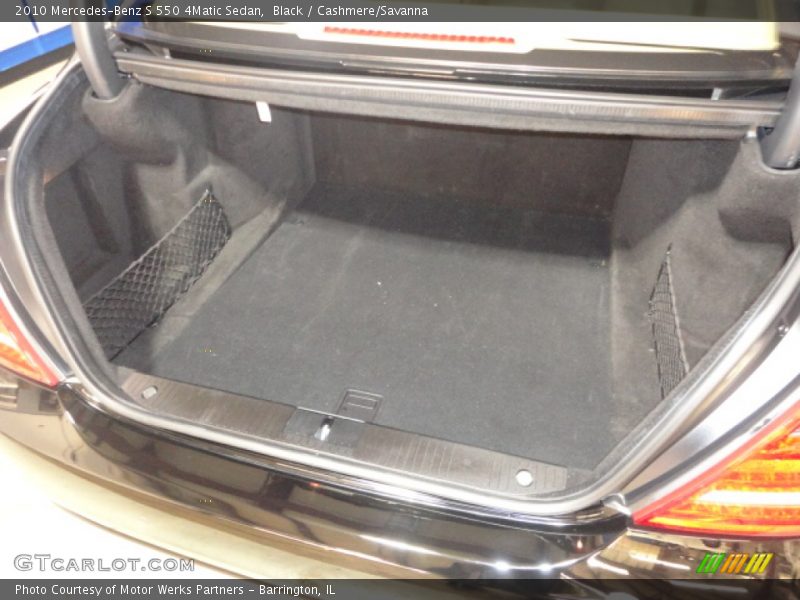 Black / Cashmere/Savanna 2010 Mercedes-Benz S 550 4Matic Sedan