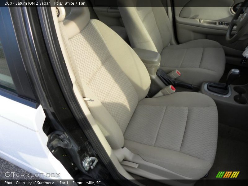Polar White / Tan 2007 Saturn ION 2 Sedan