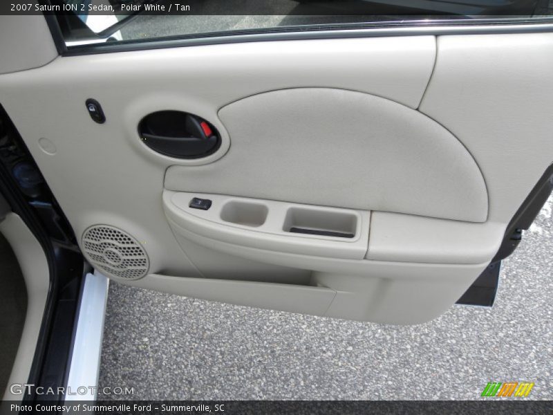 Polar White / Tan 2007 Saturn ION 2 Sedan