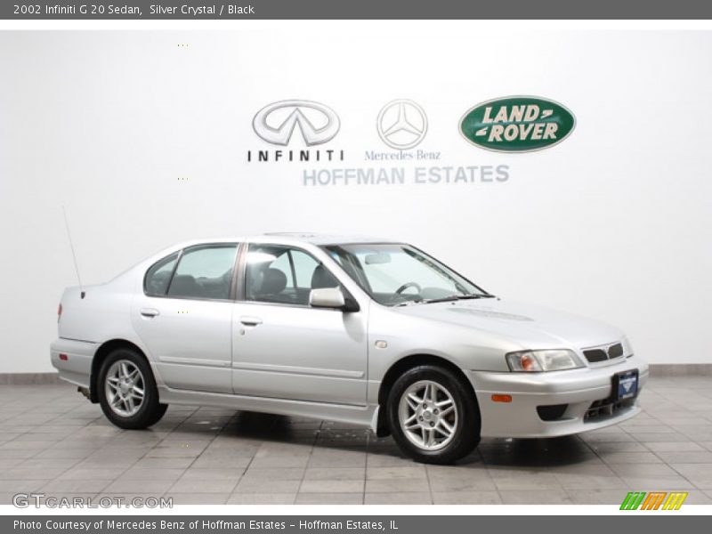Silver Crystal / Black 2002 Infiniti G 20 Sedan