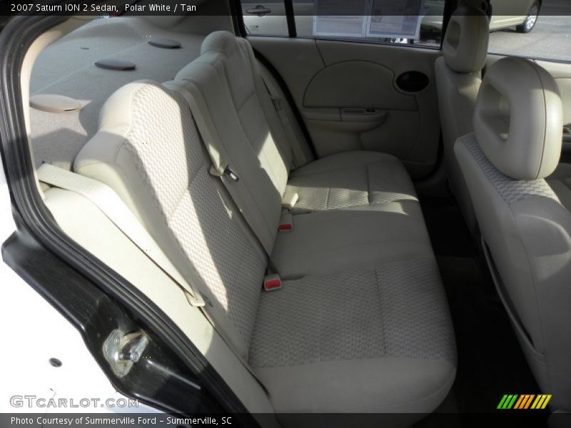 Polar White / Tan 2007 Saturn ION 2 Sedan