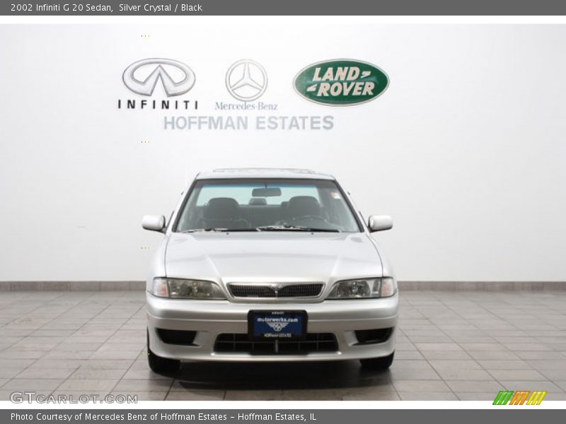 Silver Crystal / Black 2002 Infiniti G 20 Sedan