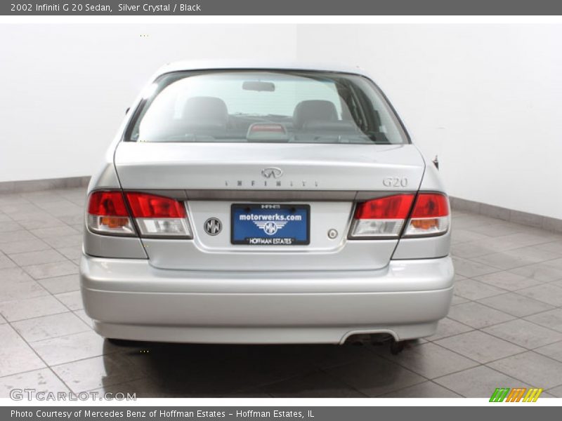 Silver Crystal / Black 2002 Infiniti G 20 Sedan