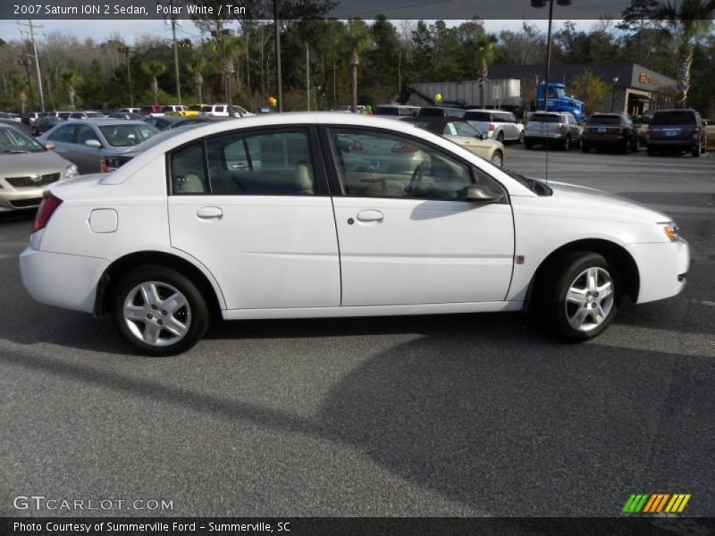 Polar White / Tan 2007 Saturn ION 2 Sedan