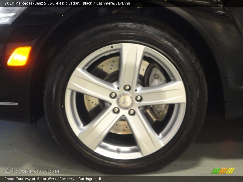 Black / Cashmere/Savanna 2010 Mercedes-Benz S 550 4Matic Sedan