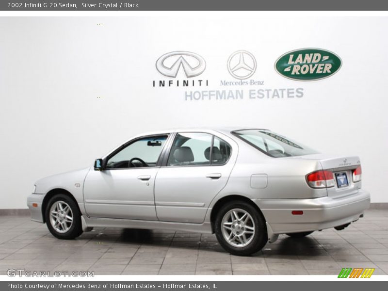 Silver Crystal / Black 2002 Infiniti G 20 Sedan